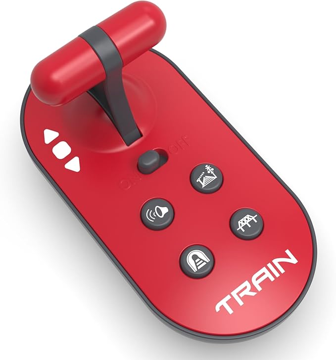 Toy Train Set Remote Control Locomotive Train, Motorized Train for Wooden Track, Electric Train and Tunnel with Sound & Lighting Effect, Magnetic Trains Compatible with Thomas, Brio, Chuggington