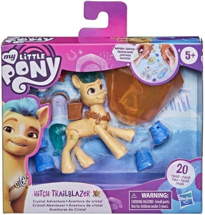 My Little Pony: A New Generation Movie Crystal Adventure Hitch Trailblazer - 3-Inch Pony Toy with Surprise Accessories, Friendship Bracelet