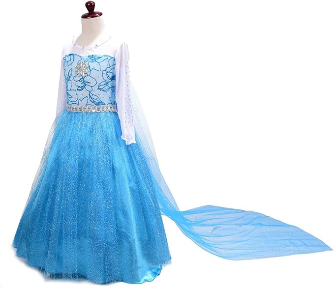 Dressy Daisy Toddler Little Girls' Ice Princess Dress Costume Birthday Halloween Christmas Fancy Party Dresses