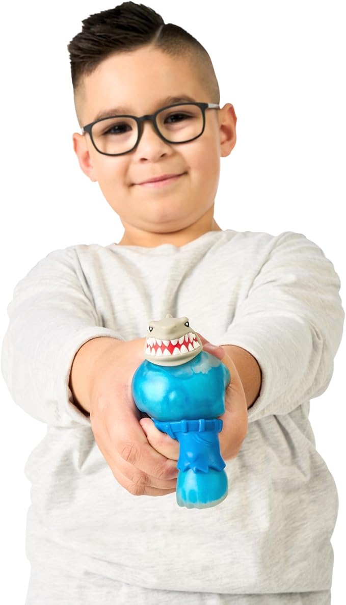 Heroes of Goo Jit Zu Goo Shifters DC Super Villain Stretchy Action Figure Hydro Attack King Shark. Incredibly Mushy DC 4.2" Toy Figure. Crush The Core!