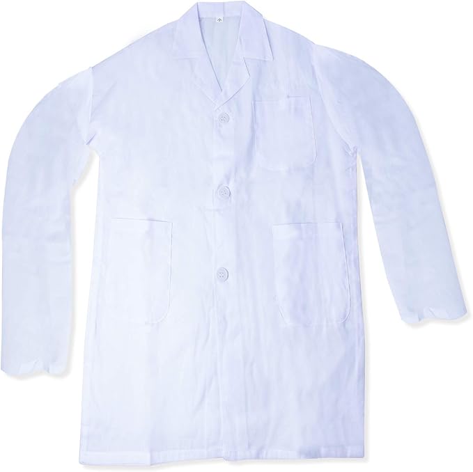 Beelittle Kids Scientist Lab Coat Costume Dress Up with Goggles ID Card Science Experiment Set for Age 3-10