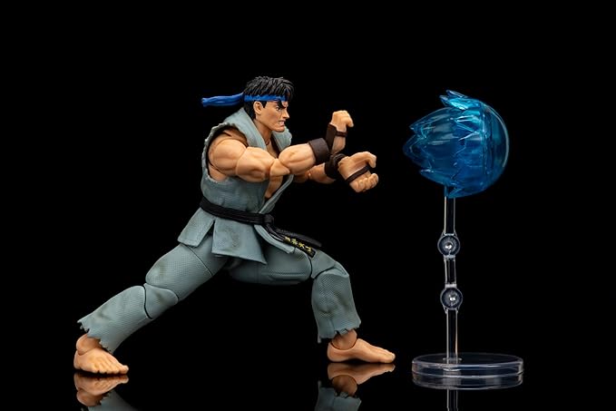 Street Fighter II 6" Ryu (Player 2) Action Figure, Toys for Kids and Adults