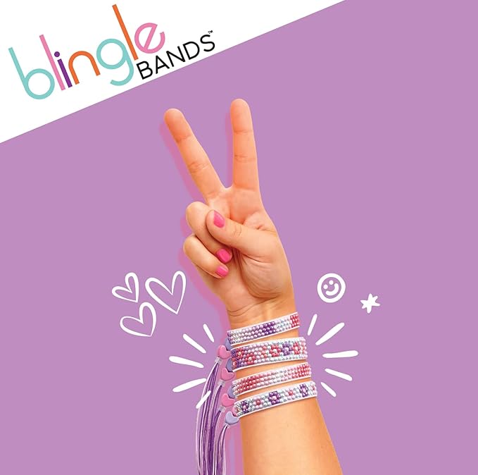 DIY Gem Friendship Bracelet, 8 Band Deluxe Studio - Arts & Craft Activity for Ages 7 and Up