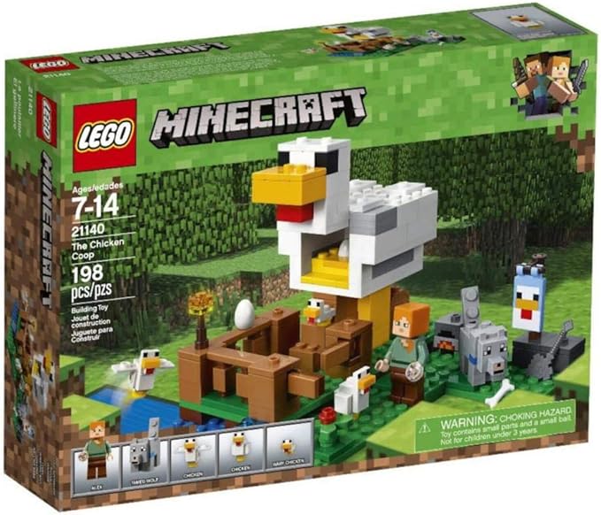 LEGO Minecraft The Chicken Coop 21140 Building Kit , 84 months to 168 months(198 Pieces)