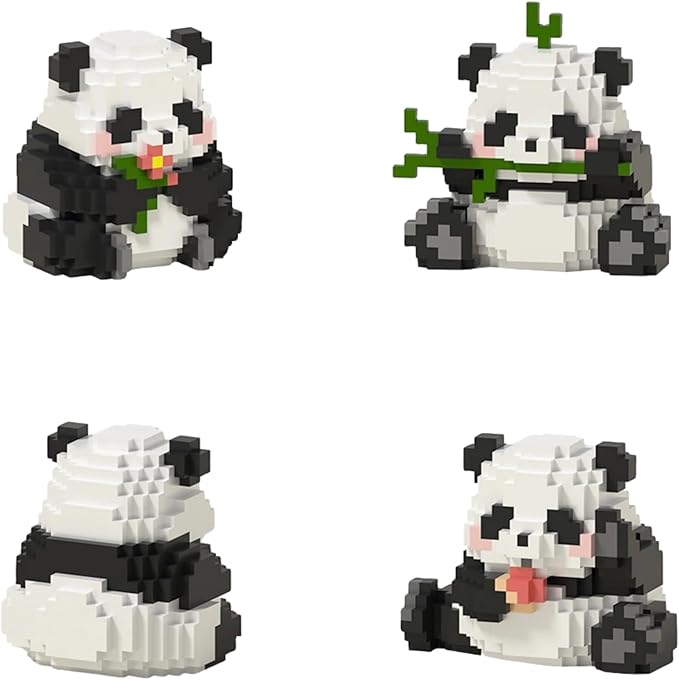 QMEAKMONY Mini Building Blocks Panda Sets Cute Micro Mini Panda Building Bricks for Adults Micro Nano Bricks Perfect Party Favors for Teenagers(720 PCS)