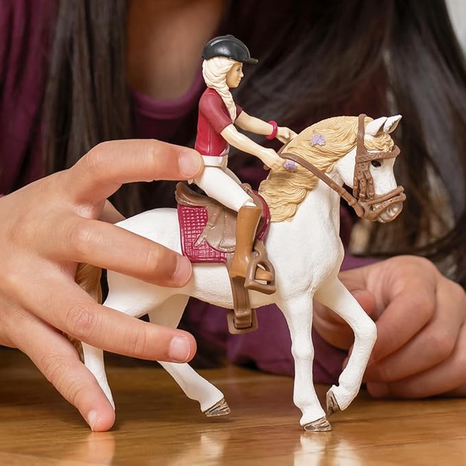 Schleich Horse Club — Sofia and Blossom 10 Piece Horse Club Play Set with Rider and Andalusian Mare, Horse Toys for Girls and Boys Ages 5-12