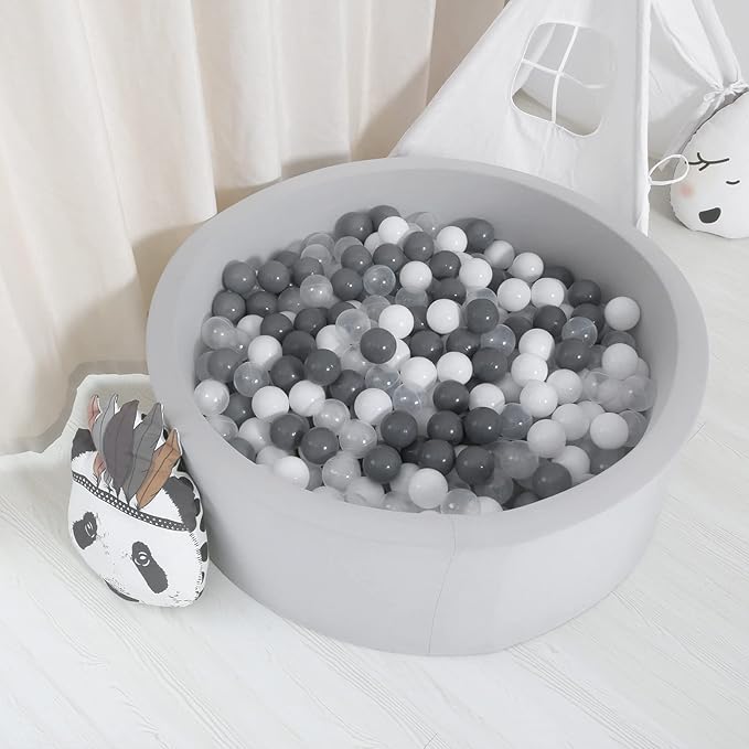 GOGOSO Ball Pit Balls for Toddles, Kids Plastic Balls for BallPit, Pool, Baby Party Accessories, Birthday Decoration 50 100 200 500 1000
