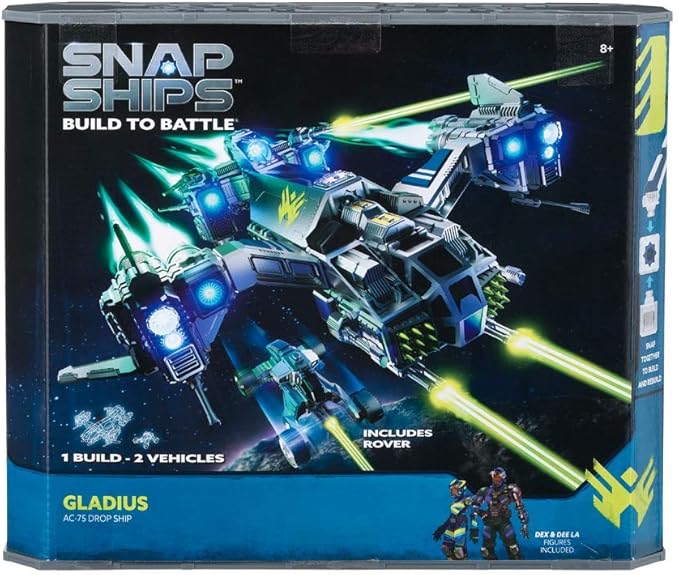 Gladius AC-75 Drop Ship - Construction Toy for Custom Building and Battle Play - Ages 8+