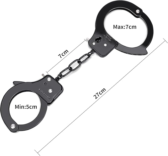Metal Play Handcuffs, Hand Cuffs Police, Toy Handcuffs for Kids