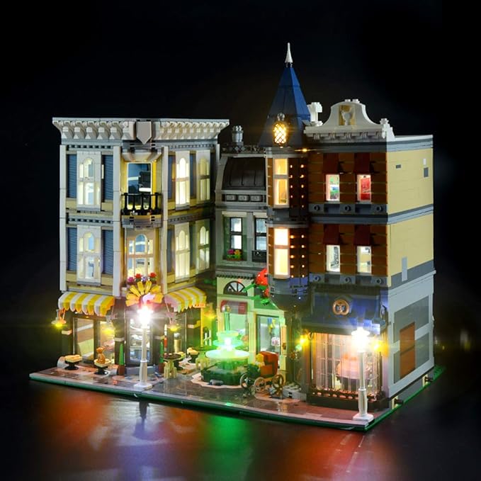 LIGHTAILING Light Set for (Creator Expert The Assembly Square) Building Blocks Model - Led Light kit Compatible with Lego 10255(NOT Included The Model)