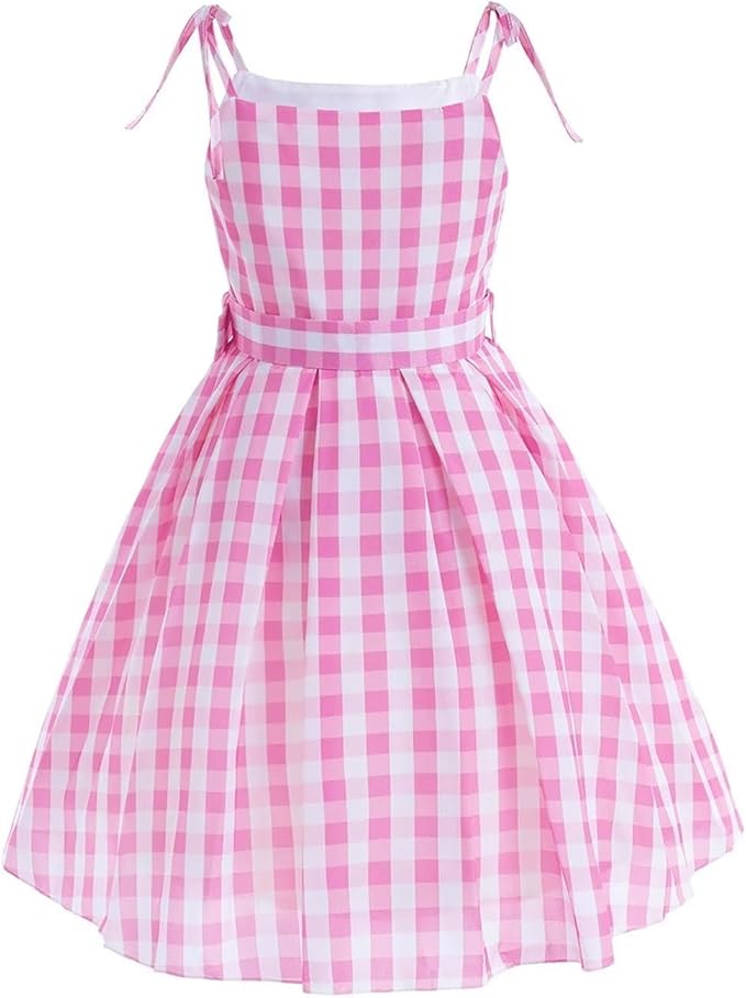 Pink Costume for Girls - Princess Dress with Accessories - Fancy Dress Up Clothes for Halloween, Carnival, Christmas