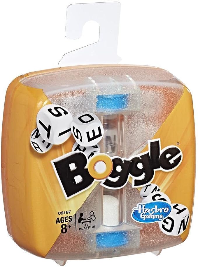 Boggle Classic Game | Word Search Games | Ages 8+ | 1 or More Players | Portable Travel Size | Fun Family Dice Games for Adults and Kids