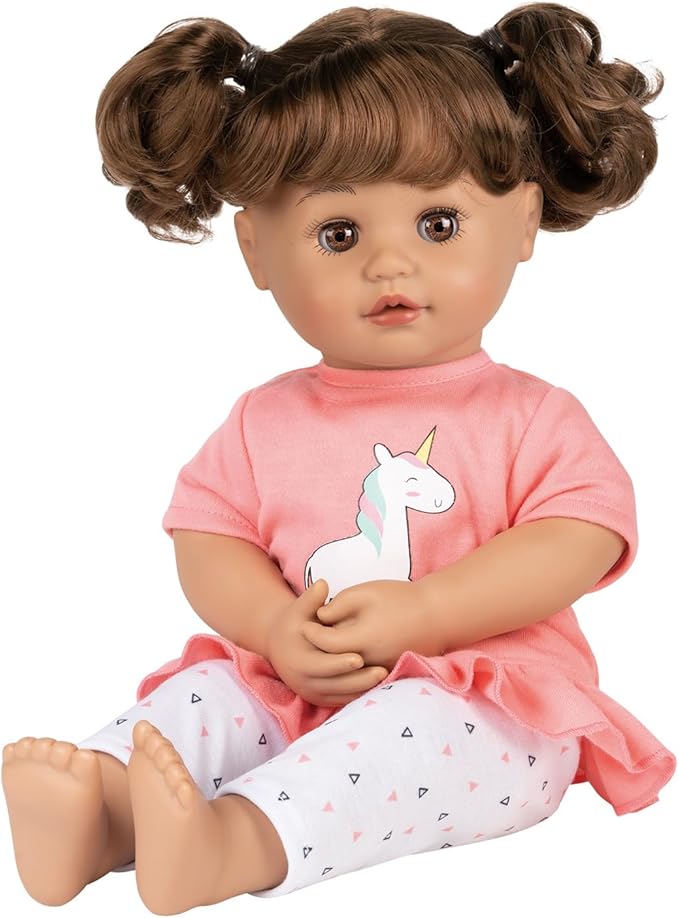 Adora My Cuddle & Coo Babies Collection, 15" Baby Doll in Sweet Powder Scent and 5 Touch Activated Sounds: She Cries, Coos, Giggles, Kisses Back & Says Momma Birthday Gift For Ages 3+ - Unicorn Magic