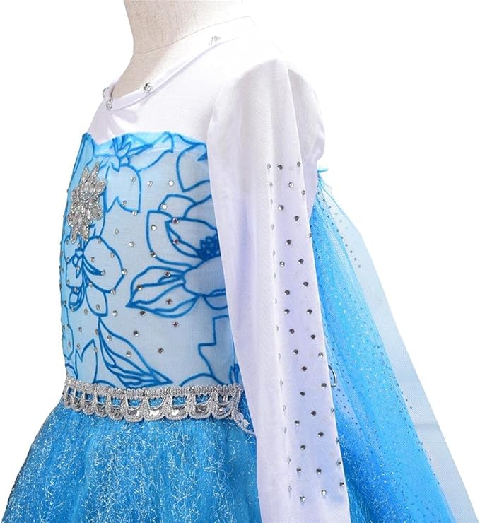 Dressy Daisy Toddler Little Girls' Ice Princess Dress Costume Birthday Halloween Christmas Fancy Party Dresses