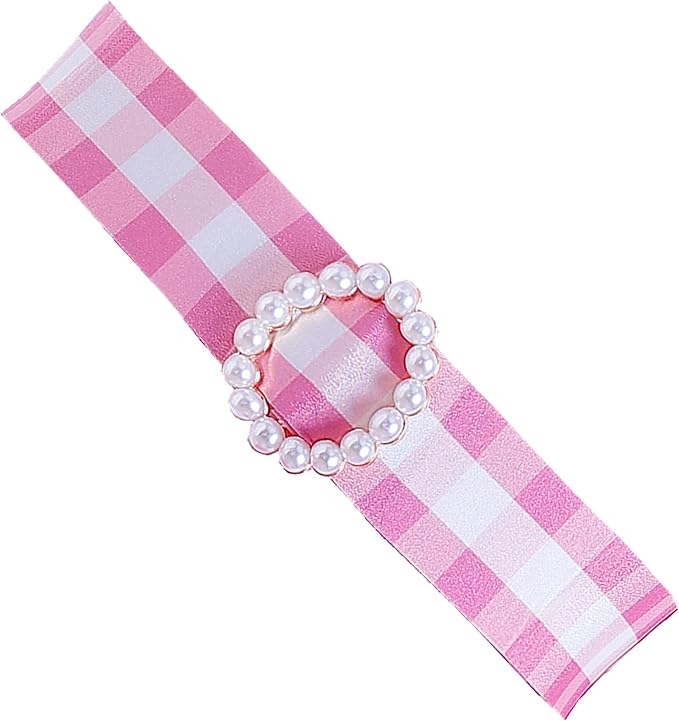 Princess Costumes Novelty Movie Cosplay Plaid Slip Dress Kids Birthday Fancy Girls Pink Costume with Accessories 3-10Y