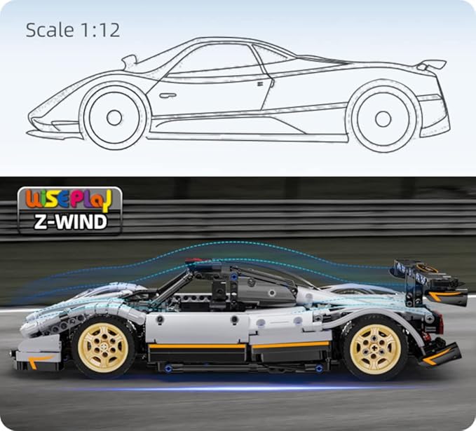 Collectible Model Car Kits for Adults to Build – Car Models Kits to build for Adults and Kids- Model Car Building Set 1:12 Scale with 959 Pieces - Great Birthday Gift for Adults, Teenagers and Kids