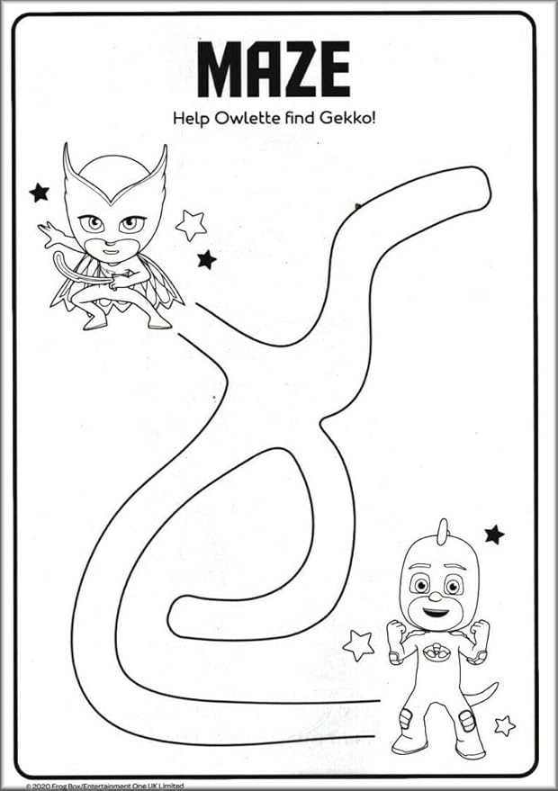 PJ Masks Coloring Book with Stickers Bundle