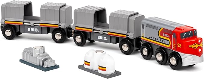 BRIO World – 36089 Trains of The World Santa Fe Train | Wooden Toy Train for Kids Aged 3 Years Up