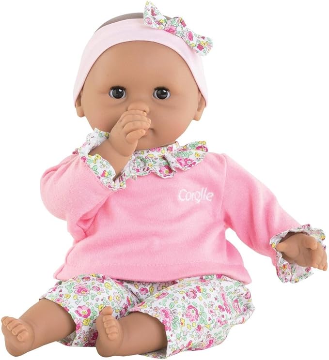 Corolle Bébé Calin Maria Baby Doll - 12" Soft-Body with Sleeping Eyes That Open and Close, Vanilla-Scented - Mon Premier Poupon Collection for Kids Ages 18 Months and up