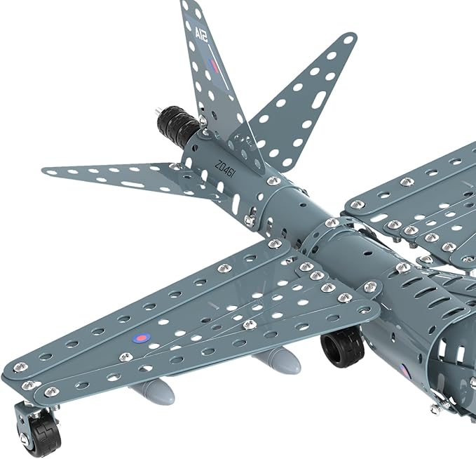 Lucky Doug STEM Building Projects Model Airplane Jet Set - Building Toys for Kids Ages 8-12, Assembly Science Kit for Boys 8 9 10 11 12 Years Old