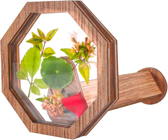 Natural DIY Kaleidoscope Kit, New Wooden Magic Rotating Kaleidoscope Making Set for Nature Lovers, Best Gift, Outdoor Classic Handmade Education Toys for Kids(1 Pc)