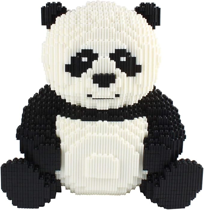 Larcele Panda Micro Building Blocks Animal Mini Building Toy Bricks, 7812 Pieces KLJM-02(Model 2843)