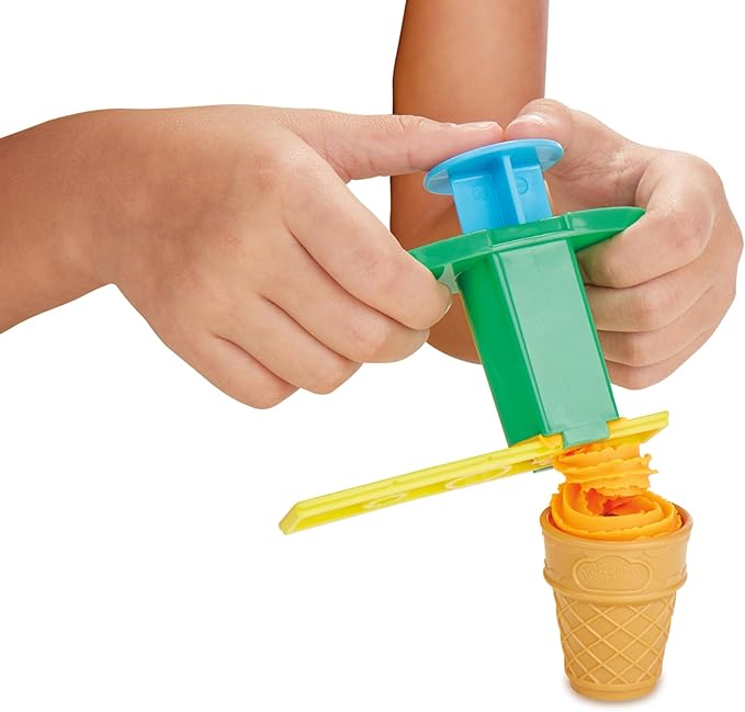 Play-Doh Kitchen Creations Ice Cream Party Set, 22 Tools & 6 Colors, 2-Ounce Cans, Preschool Toys, Easter Gifts for Girls & Boys, Ages +3 (Amazon Exclusive)