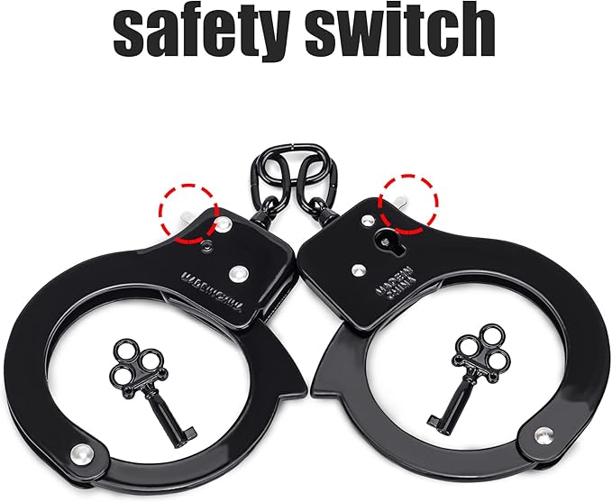 Metal Play Handcuffs, Hand Cuffs Police, Toy Handcuffs for Kids