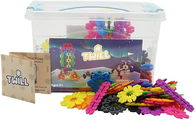 Twill 306 Piece Building Blocks Toy Set for Kids, Open-Ended Construction Set, STEM Toy, STEAM Education Toy, Building Blocks for Boys and Girls Ages 5+