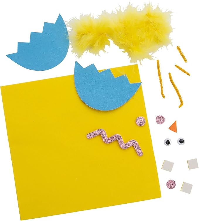 Handprint Easter Chick Sign Craft Kit - Makes 12