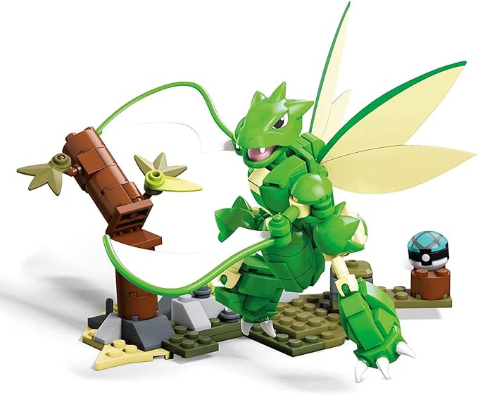 Mega Construx Pokemon Slashing Scyther Construction Set with Character Figures, Building Toys for Kids (188 Pieces)