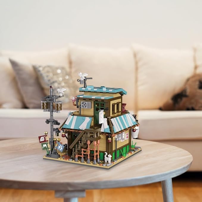 Japanese Ramen Shop Building Blocks Set - Mini Brick Simulation Architecture Construction Toy Ideal Gift Choice for Adult Teen 14+