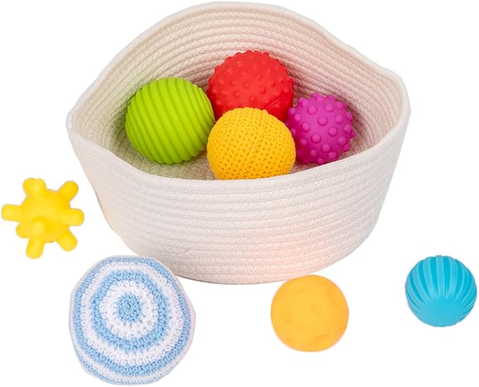 Adena Montessori Play Kit for 7-8 Months Baby,9 in 1 Learning Educational Toys for Toddler,Include Object Permanence Box,Different Balls,Shape Puzzles and More,Christmas Birthday Gift for Boys Girl