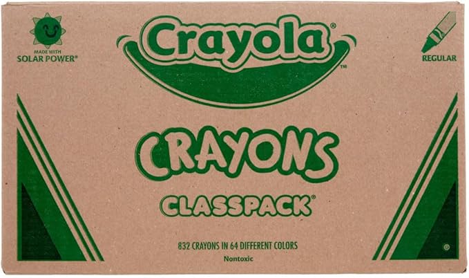 Crayola Crayon Classpack (832 Count), Bulk School Supplies for Classrooms,13 Sets of 64 Crayons, Kids Arts & Crafts Supplies