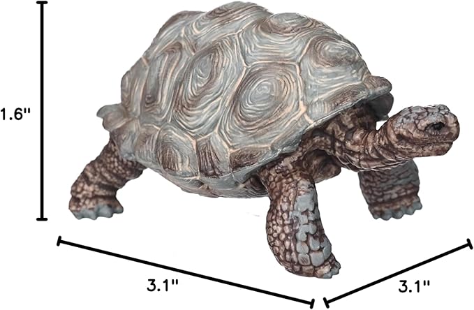 Schleich Wild Life Realistic Exotic Galapagos Giant Tortoise Figurine - Wild Animal Figurine Giant Tortoise Toy for Wildlife Play and Imagination for Toddlers Boys and Girls, Gift for Kids Age 3+