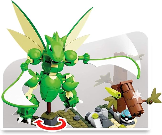 Mega Construx Pokemon Slashing Scyther Construction Set with Character Figures, Building Toys for Kids (188 Pieces)
