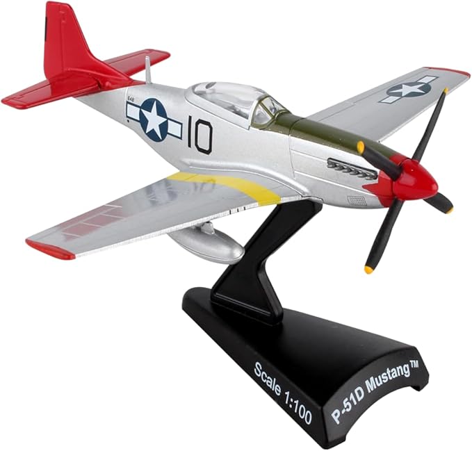 Daron Worldwide Trading P-51 Mustang Tuskegee 1:100 Vehicle, 144 months to 1000 months