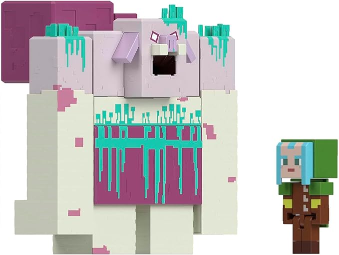 Mattel Minecraft Legends Action Figure, Devourer with Slime Attack Move & Accessory, Collectible Toy in 3.25-inch Scale