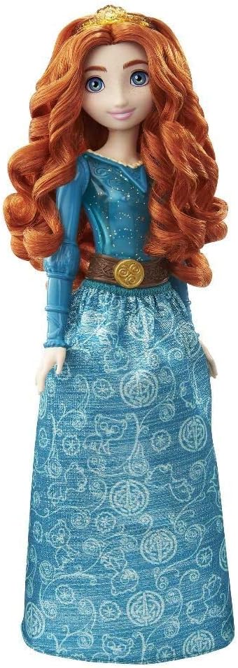 Mattel Disney Princess Toys, Merida Fashion Doll, Sparkling Look with Red Hair, Blue Eyes & Hair Accessory, Inspired by the Movie Brave