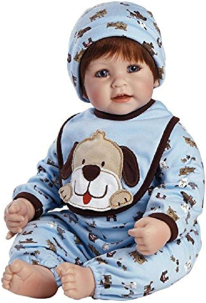 Adora Realistic Baby Doll Woof! Toddler - 20 inch, Soft CuddleMe Vinyl, Red Hair, Blue Eyes
