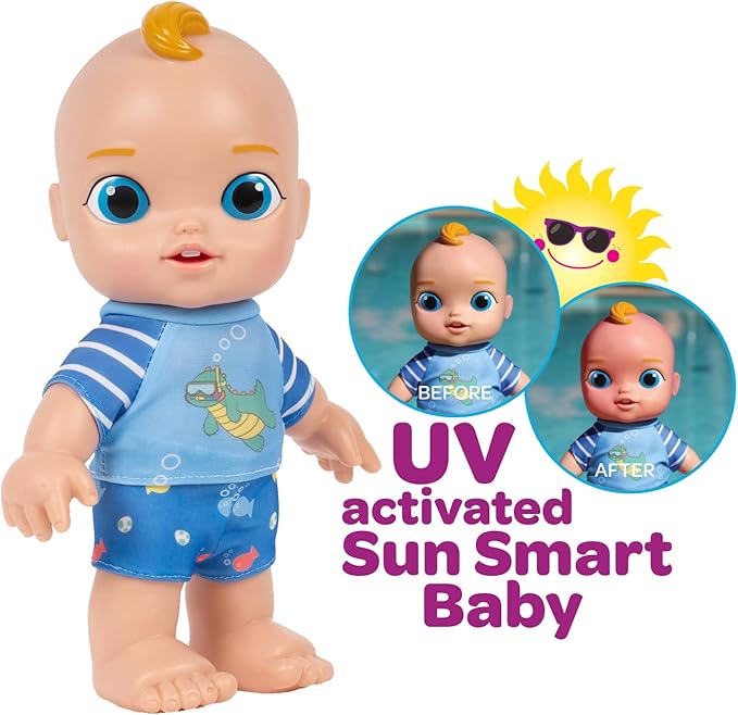 ADORA Sun Smart Baby Doll with Innovative UV-Activated Skin, 10" Realistic Color-Changing Doll Set, Perfect for Sunny Outdoor Play Birthday Gift for Ages 6+ - Rawrsome