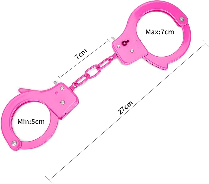 Metal Play Handcuffs, Hand Cuffs Police, Toy Handcuffs for Kids