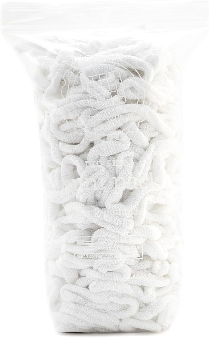 Harrisville Designs Friendly Loom | 10” PRO-Sized White Potholder Weaving Loops | Craft 2 Cotton Potholders