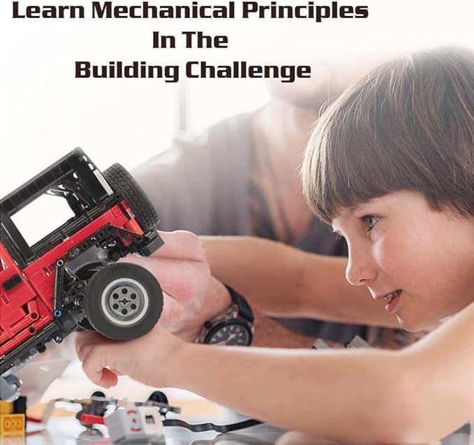 RiceBlock Off-Road Vehicle Model Building Setfor Adult Challenging, Car Building Toys Boys Aged 8 and Above, 1287 Pieces Compatible with Lego