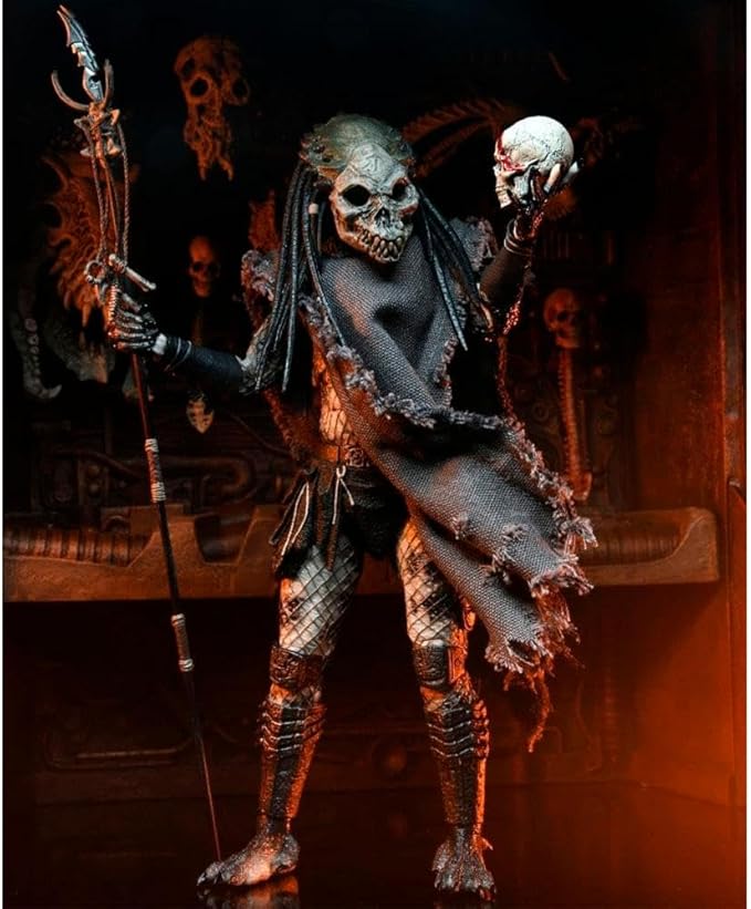 NECA Shaman Predator Ultimate 7-Inch Action Figure with Interchangeable Hands