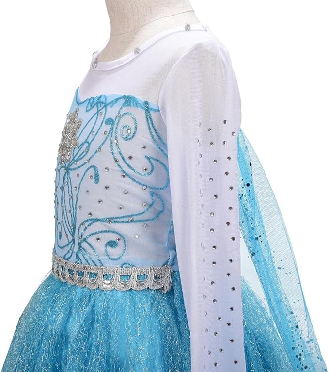 Dressy Daisy Toddler Little Girls' Ice Princess Dress Costume Birthday Halloween Christmas Fancy Party Dresses