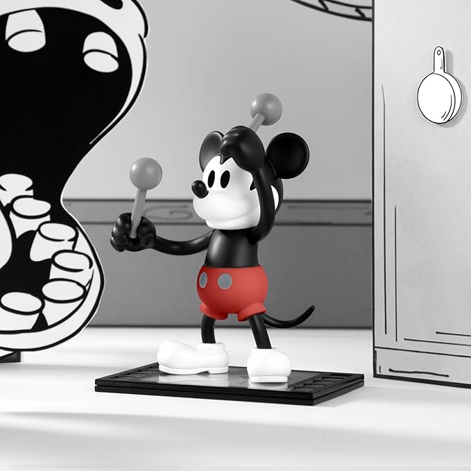POP MART Disney Steamboat Willie Series Figures, Disney Blind Box Figures, Random Design Action Figures Collectible Toys Home Decorations, Holiday Birthday Gifts for Boys and Girls, Single Box