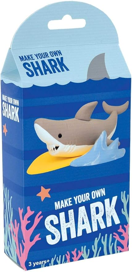iscream Fizz Creations Make Your Own Mini Surfing Shark Modeling Dough Shaping Kit