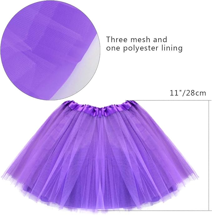 Kids 6 in 1 Costume Accessories 1970s 1980s Fancy Outfits and Dress for Cosplay Party Theme Party for Girl