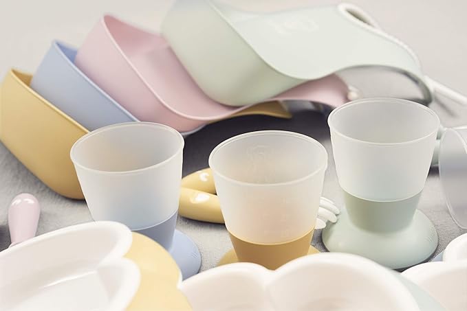 BabyBjörn Baby Dinner Set, 5 pcs, Powder yellow